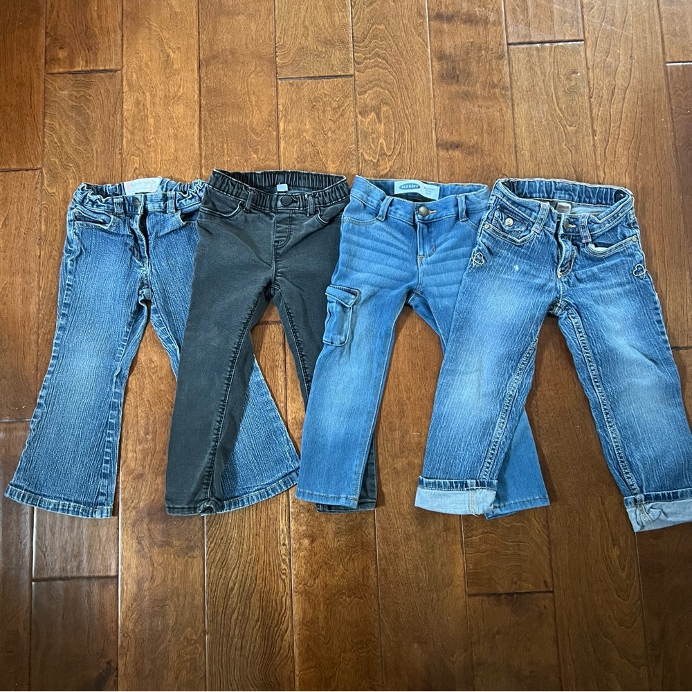 Girls toddlers jeans set